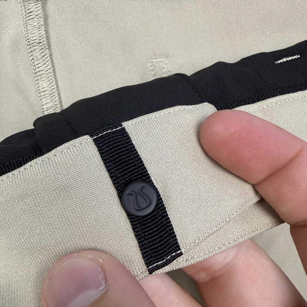 Lululemon Slim 5 Pocket Pants Mens 35x29 Beige Tech Chino Slim Stretch - Picture 2 of 9